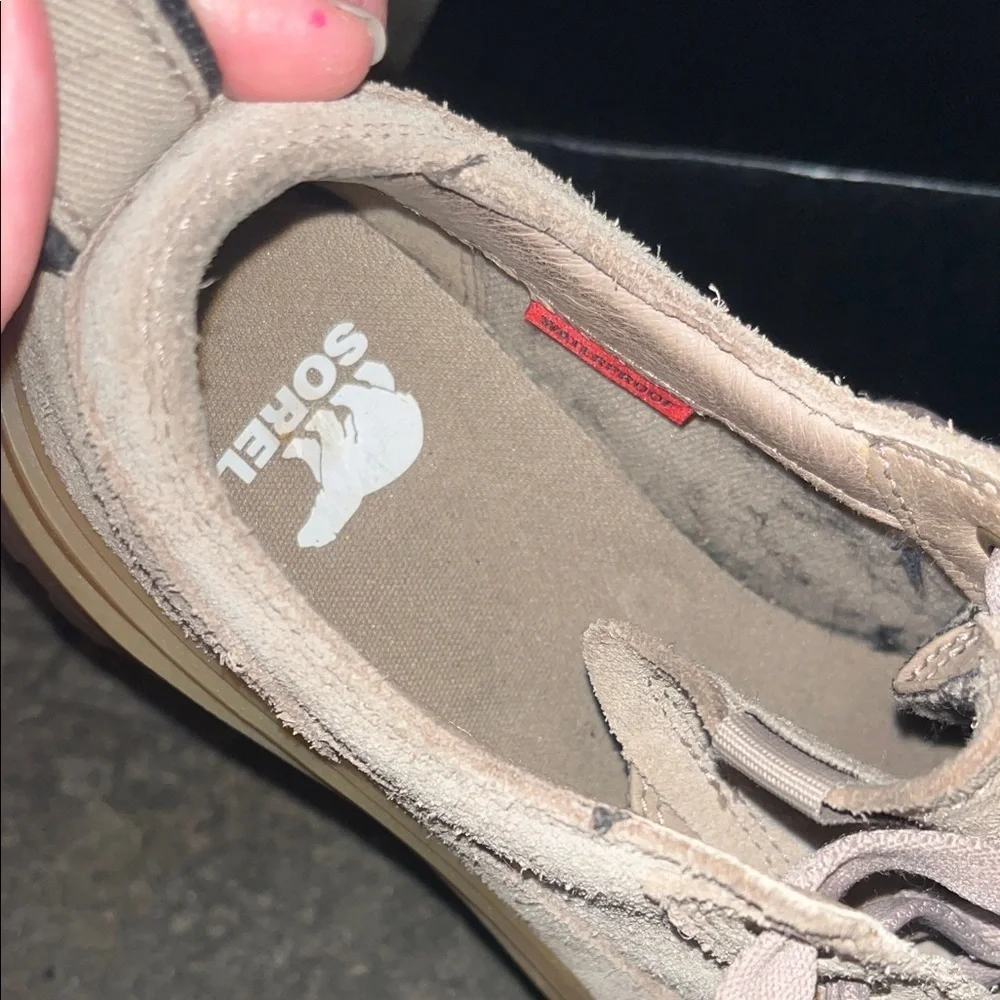 Sorel Caribou X Women's Platform Shoes - Taupe and Sea Salt